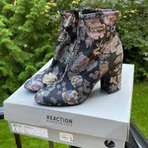 Kenneth Cole Reaction Floral Ankle Boots